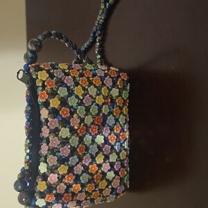 Floral Beaded Women's Bag